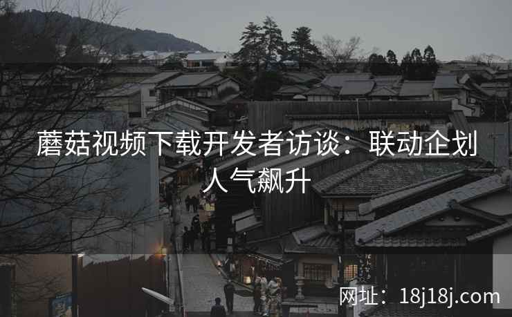 蘑菇视频下载开发者访谈:联动企划人气飙升 蘑菇视频下载开发者访谈:联动企划人气飙升