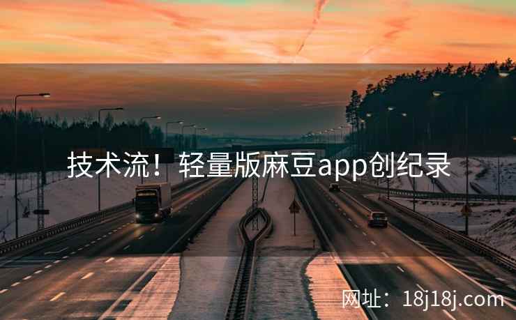 技术流!轻量版麻豆app创纪录 技术流!轻量版麻豆app创纪录