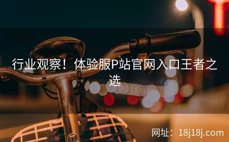 行业观察！体验服P站官网入口王者之选